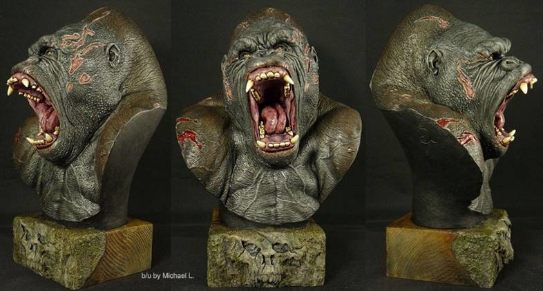 Gorilla sculpture @radziewiczsculptor
b/u Michael L.