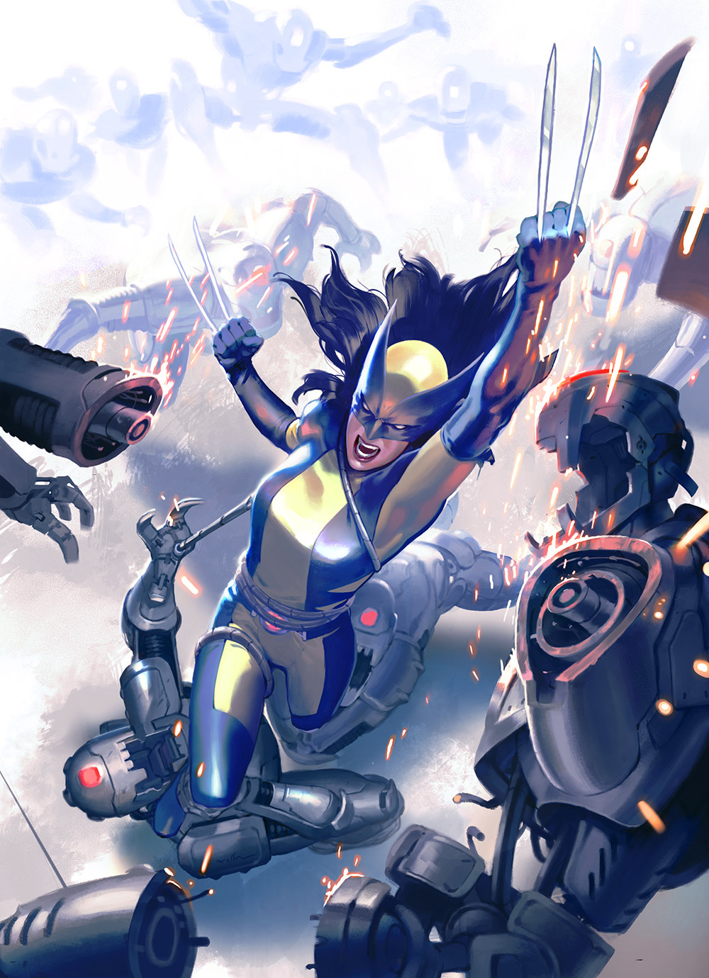 All new Wolverine X23 going at it.