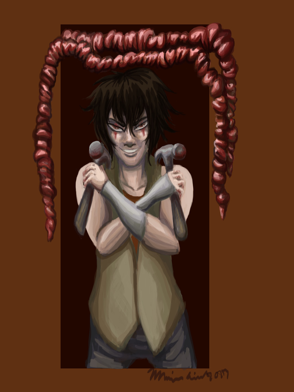 ArtStation - Look Whose Smiling (.flow fan art), Marina Giraud