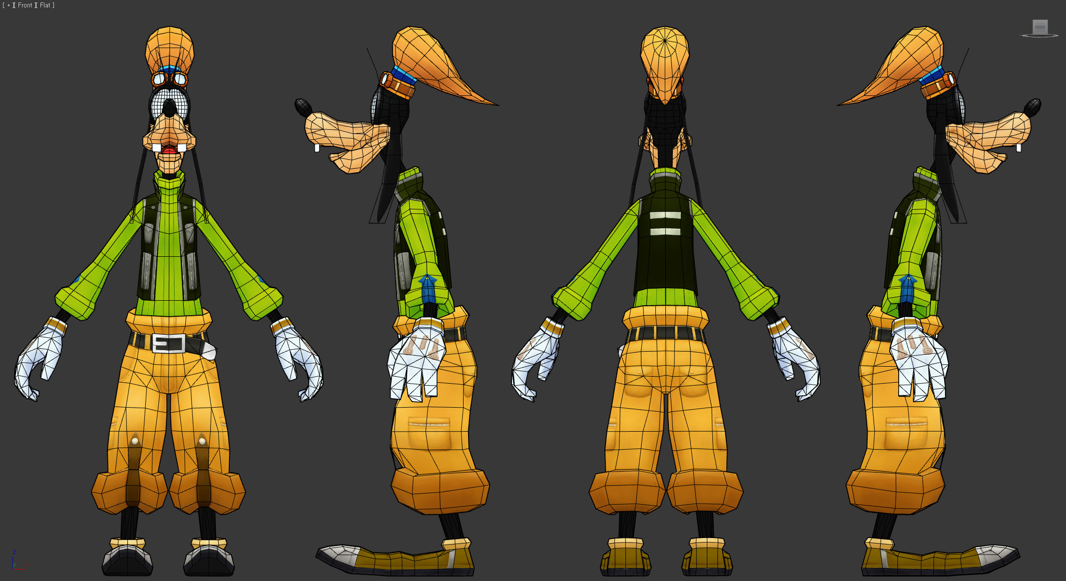 KINGDOM HEARTS Goofy FanArt 3D MODELING.