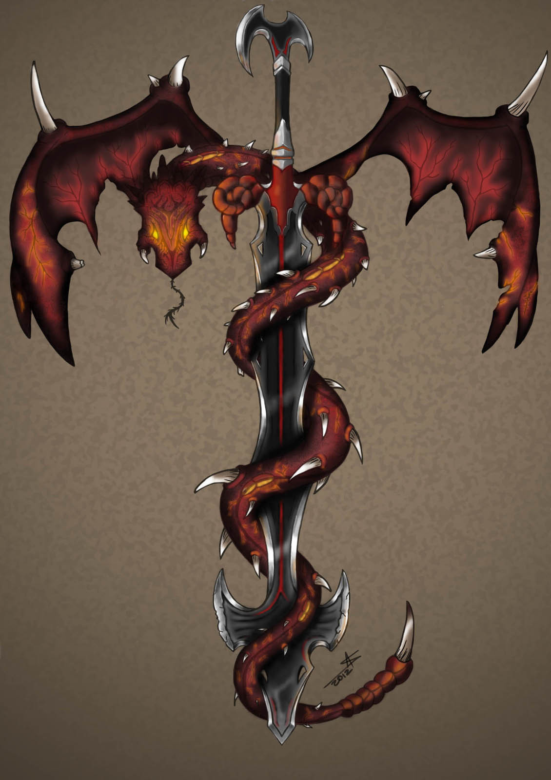 ArtStation Dragon sword