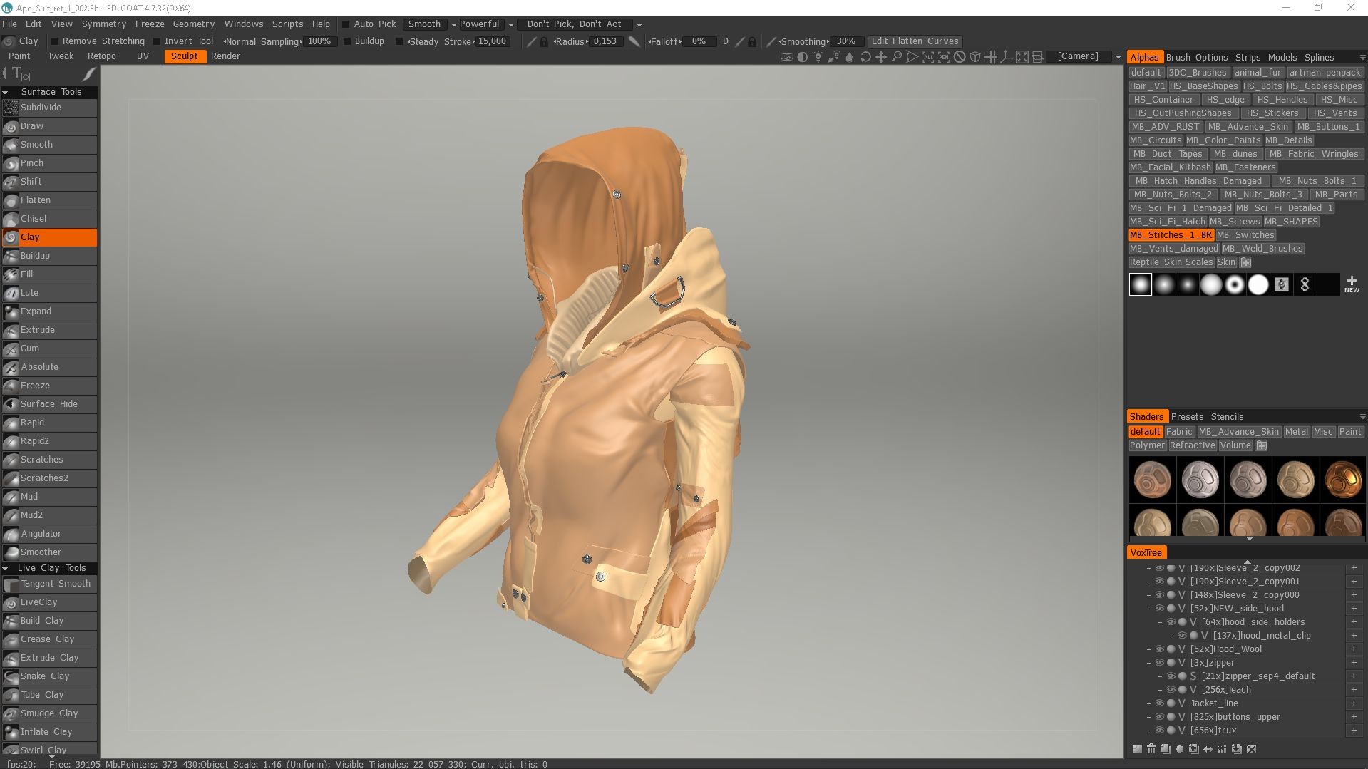 Artstation Procedural Cloth Simulation With Instant Light And