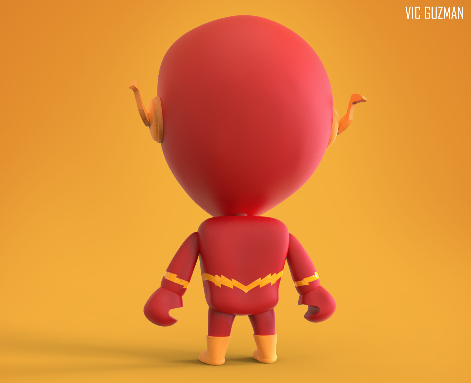 Artstation The Flash Toy Vic Guzman
