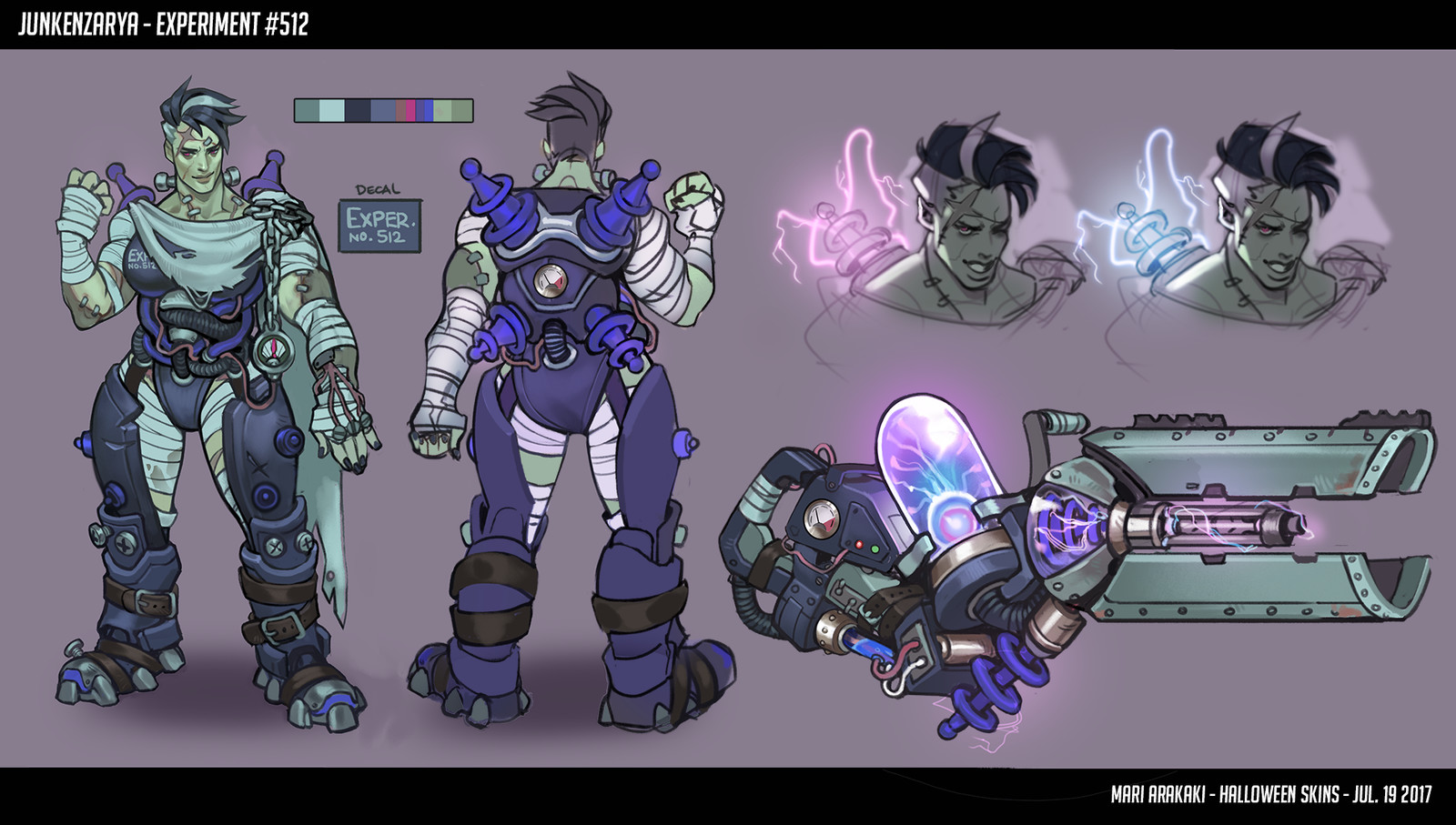 Mari Arakaki Zarya Halloween Fan Skin