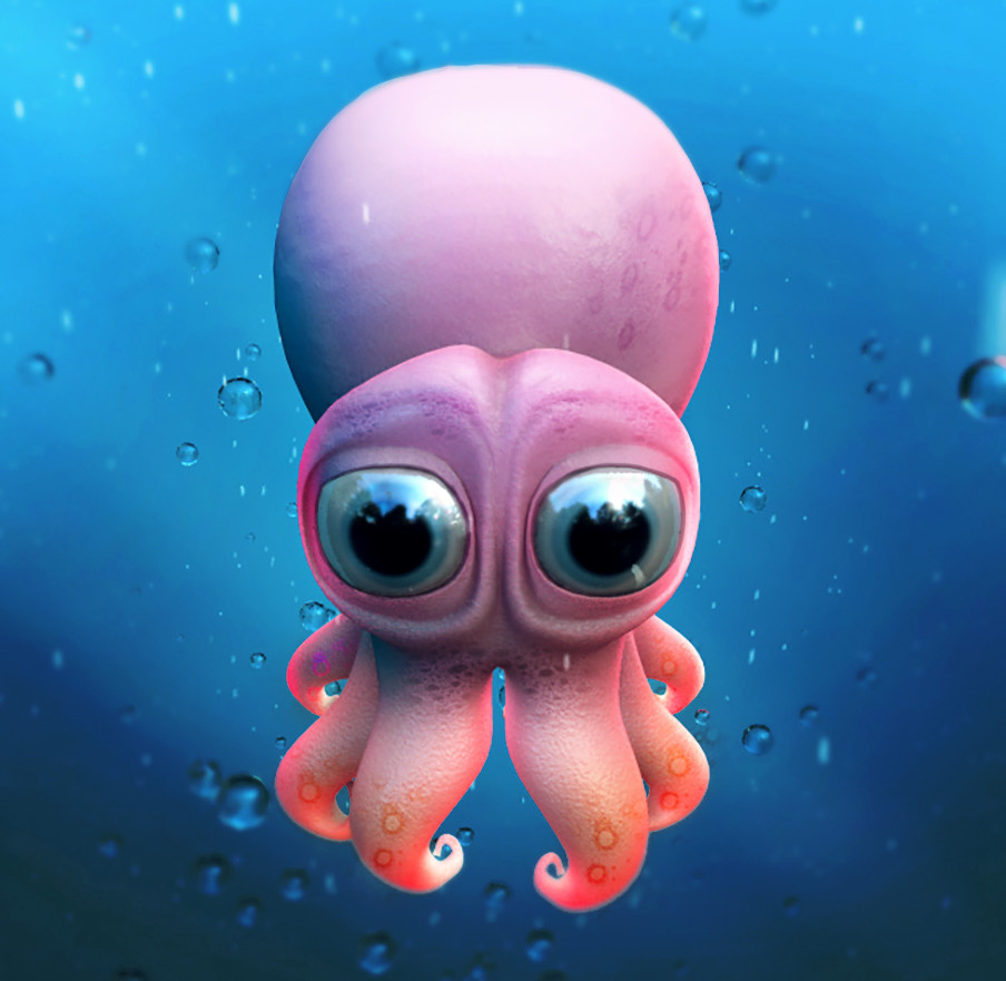 ArtStation - Cartoon Octopus
