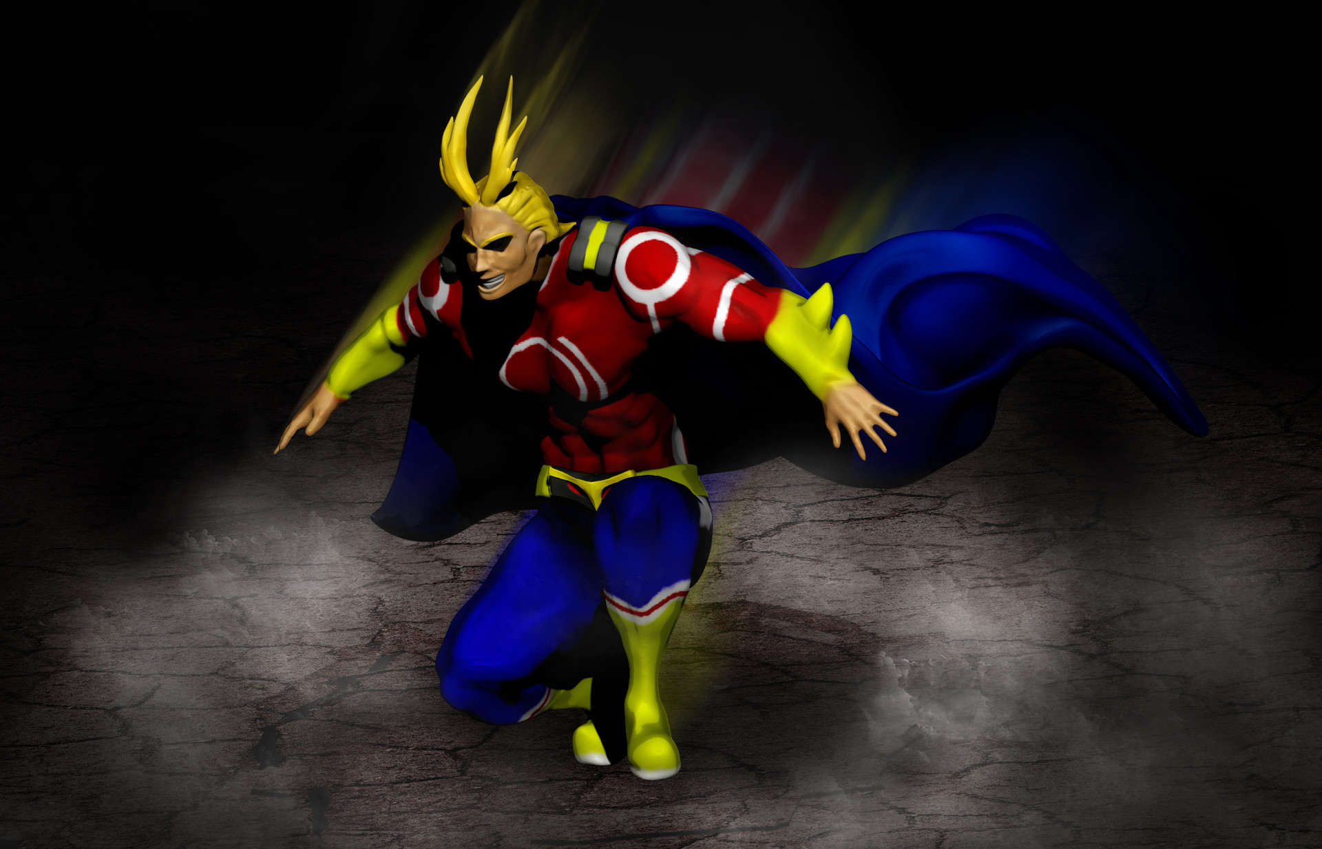 Artstation All Might Fan Art Boku No Hero Academia Hervie Vera