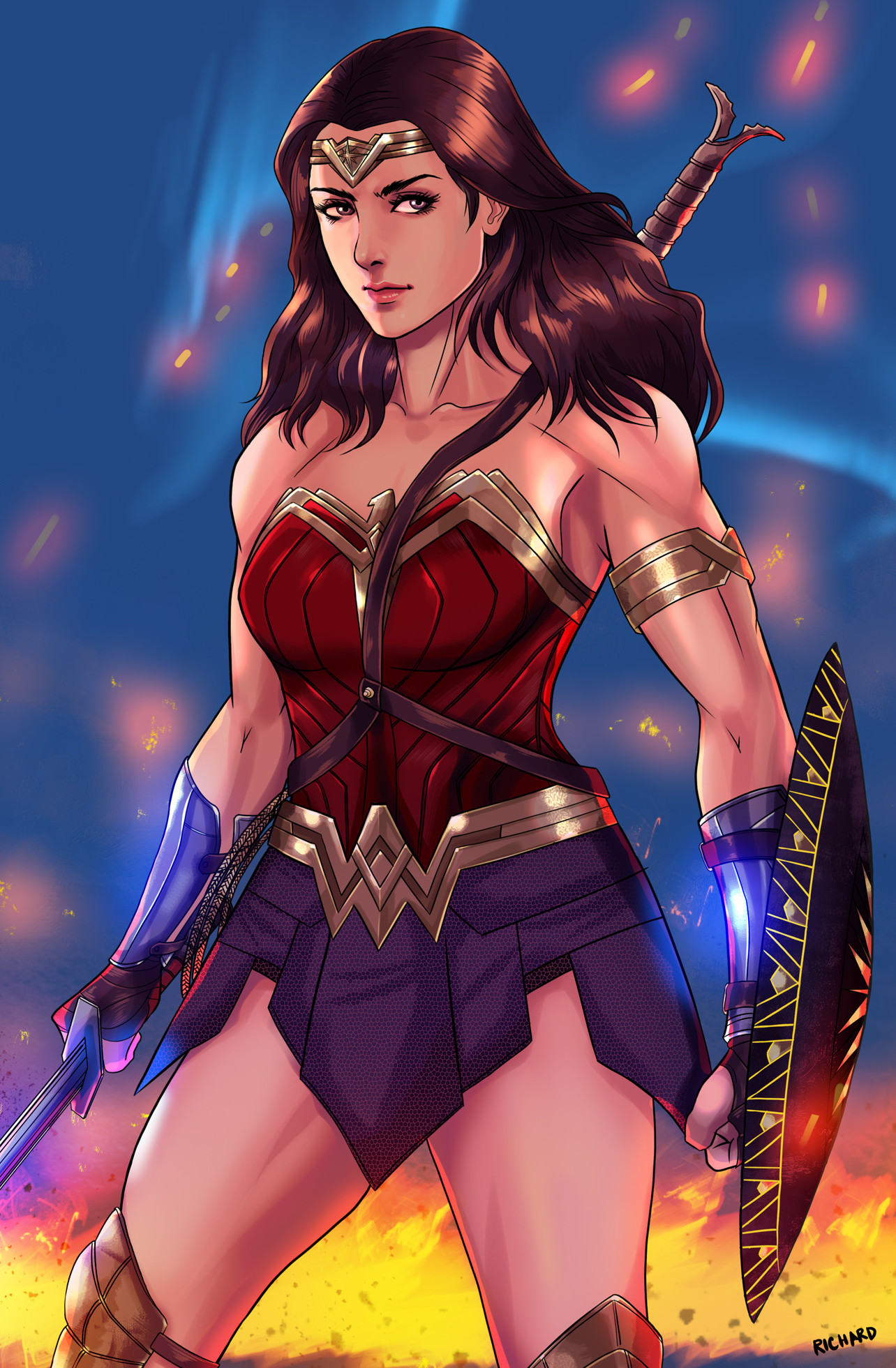 ArtStation - Wonder Woman Movie Fan Art and GIF