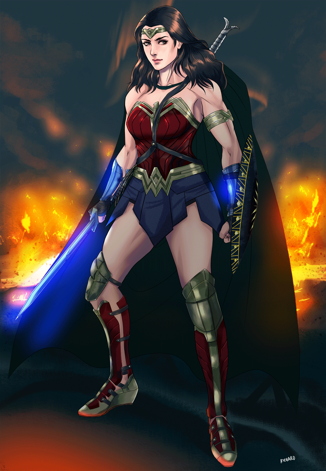 ArtStation - Wonder Woman Movie Fan Art and GIF