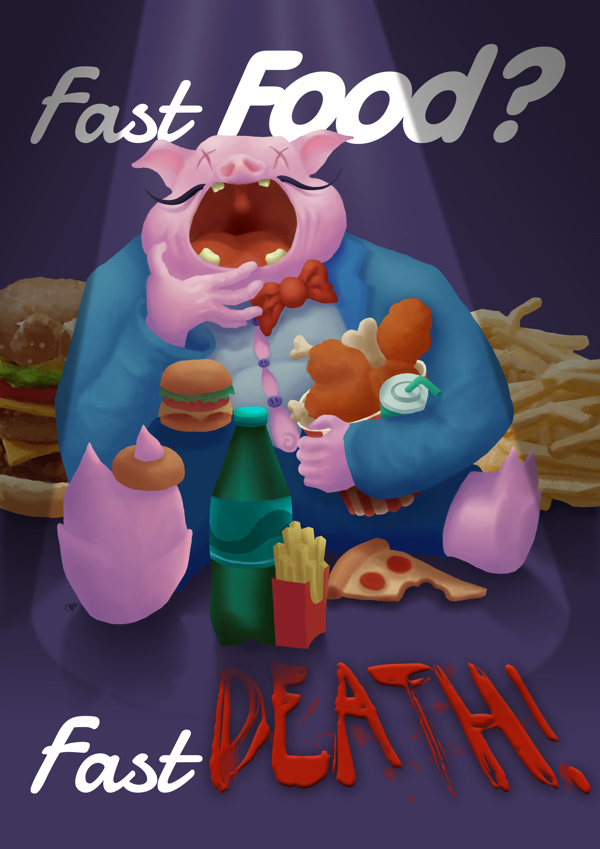 ArtStation - Fast Food, Fast Death!