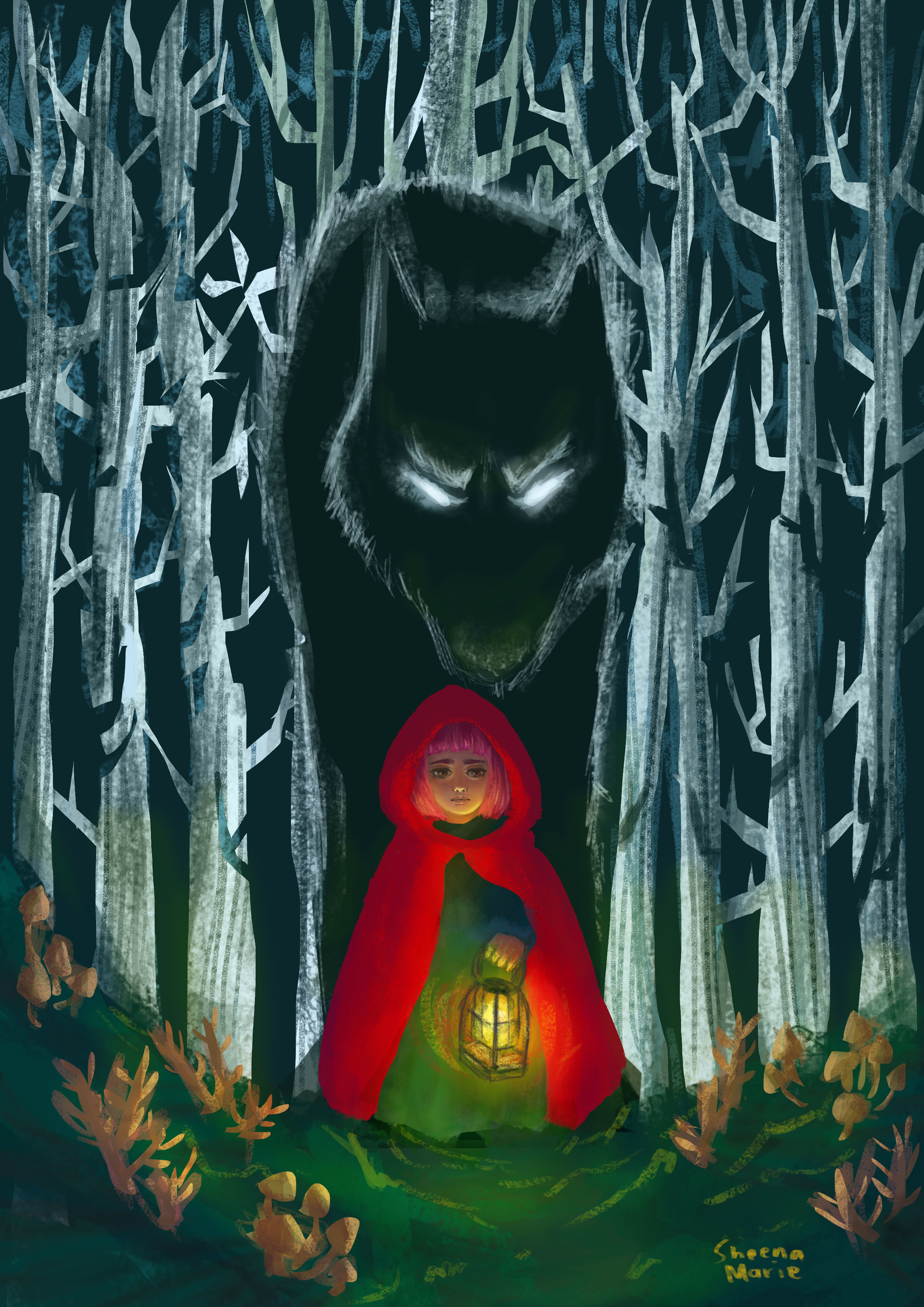 Illustration Little Red Riding Hood Images - Illustration of Many