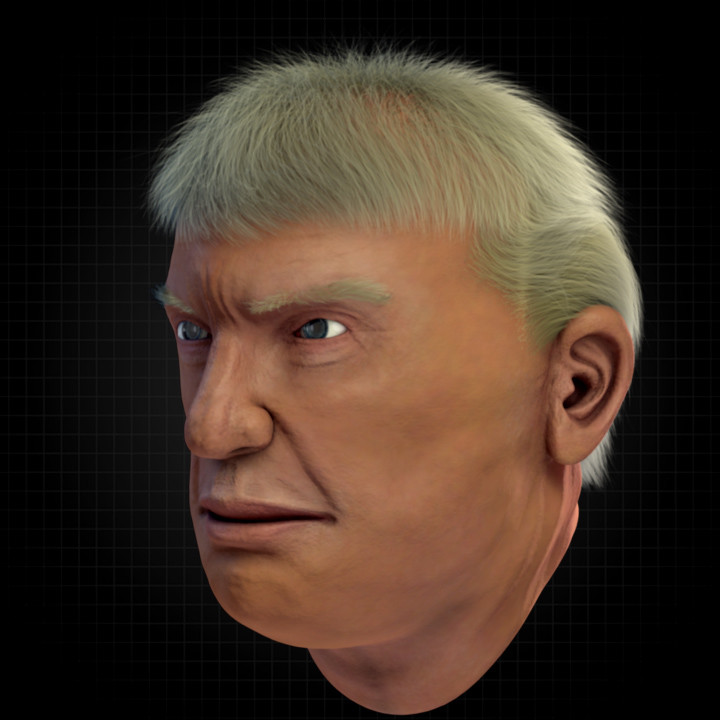 Artstation Donald Trump 3d Model Abuu Semtawa
