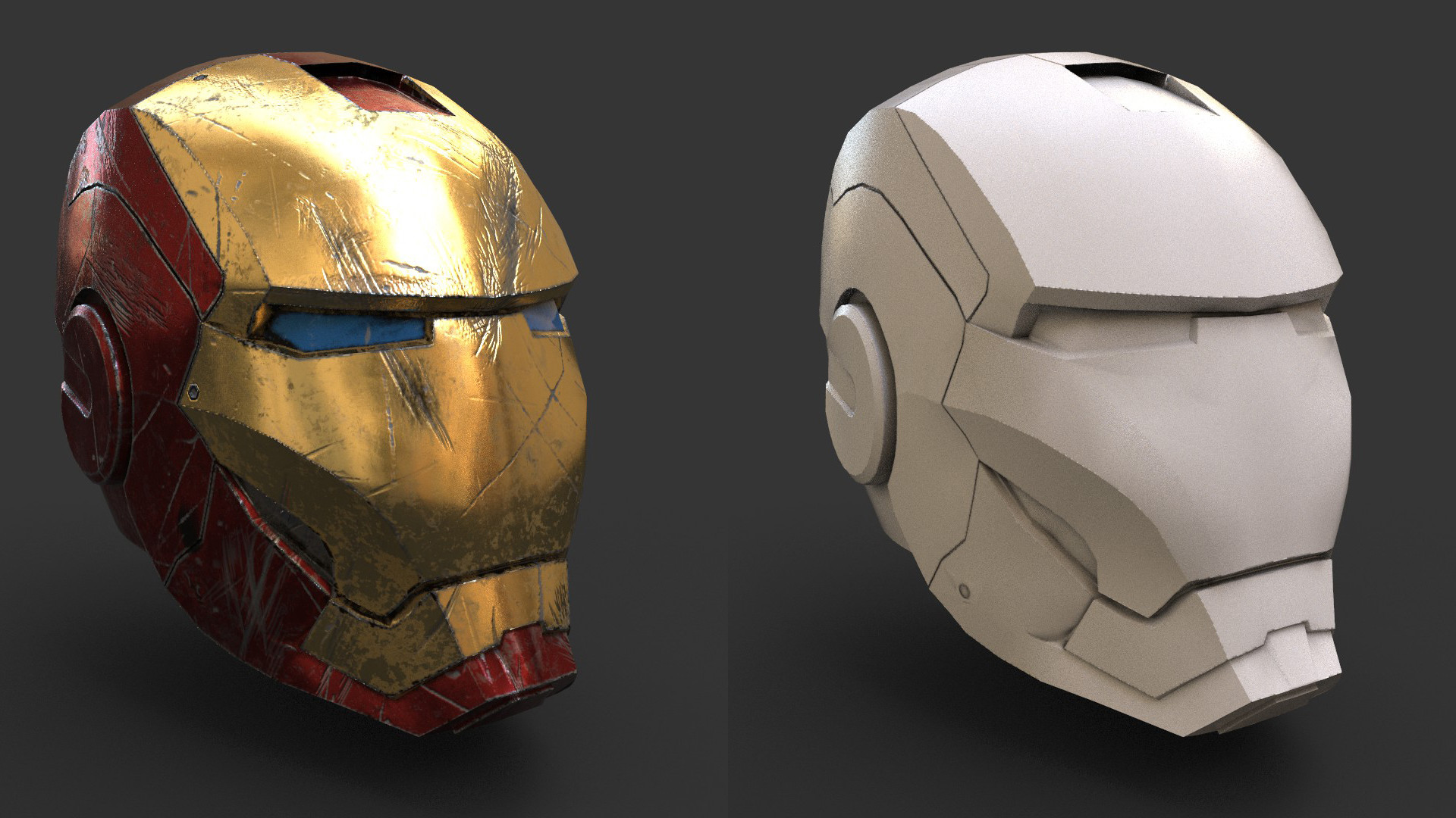Artstation Iron Man Helmet Akhil K