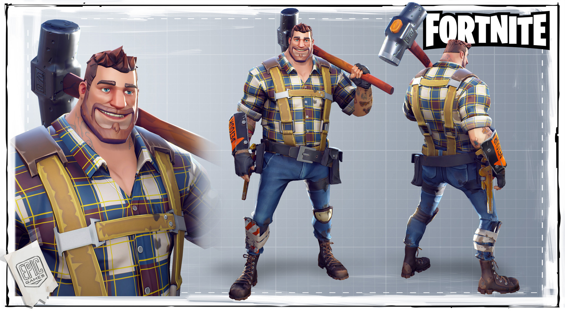 Artstation Fortnite Male Constructor Vitaliy Naymushin