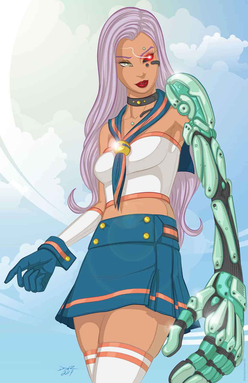 Artstation Oc Cyborg Sailor Girl Diego Steffens