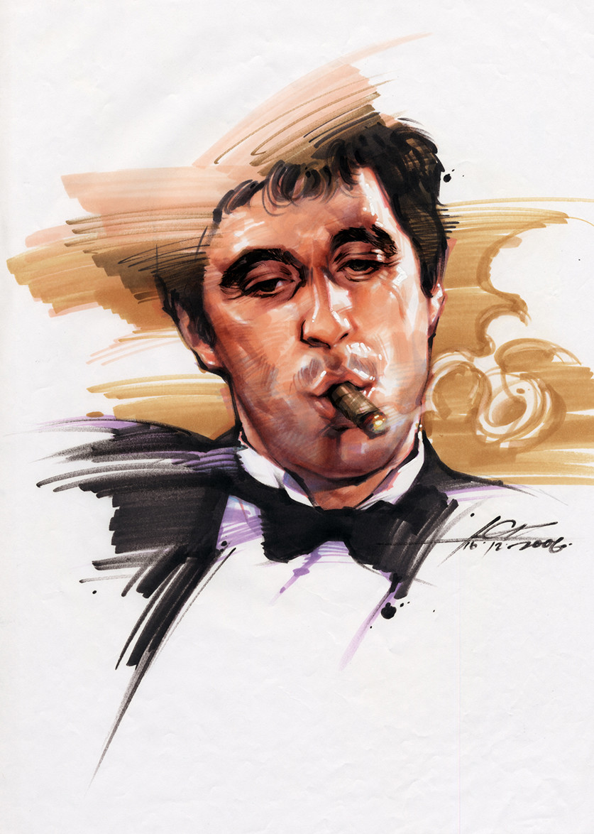 ArtStation - Al Pacino from Scarface