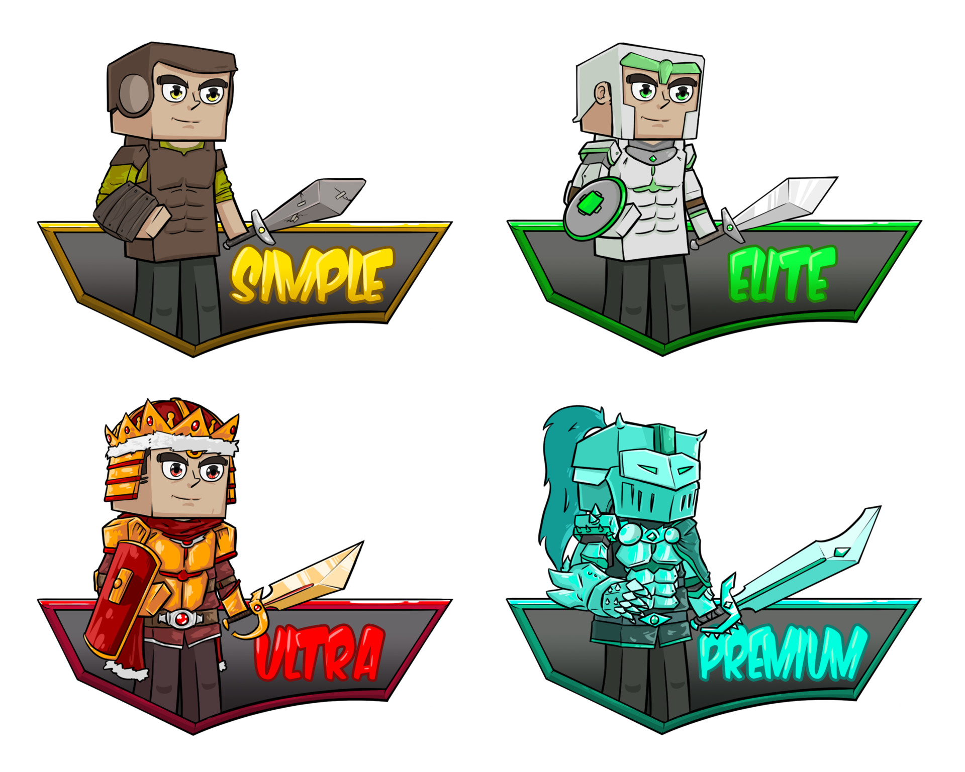 Artstation Commissioned Server Logos Austin Stevens Fiverr freelancer will provide logo design services and create minecraft server logo including source file within 2 days. artstation commissioned server logos