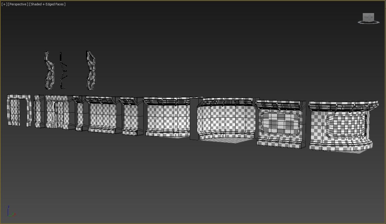 first WIP shot of the exterior wall Set