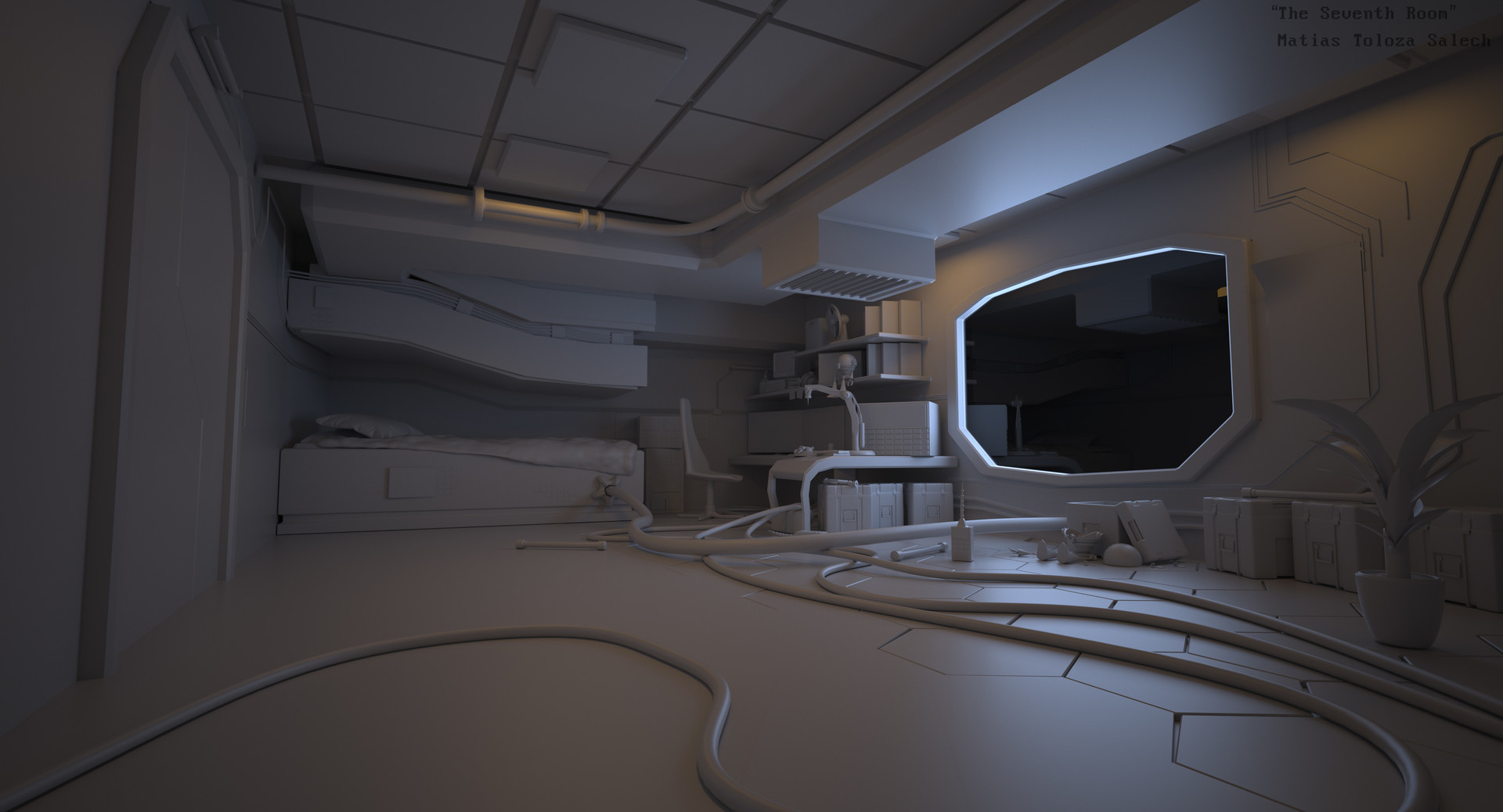 Matias Toloza Isolatednerdcg The Seventh Room Scifi