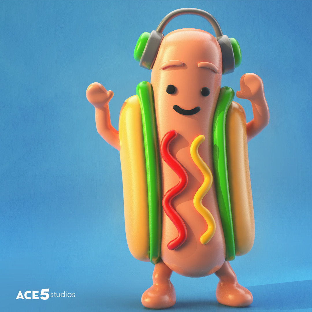 Hot dog, free cinema4D Rig