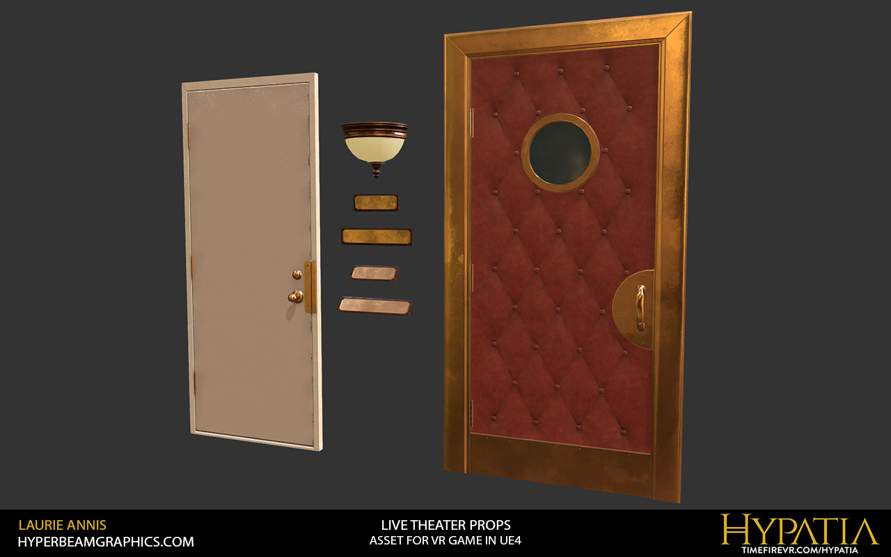 Low poly game assets: Hypatia Live Theater Props