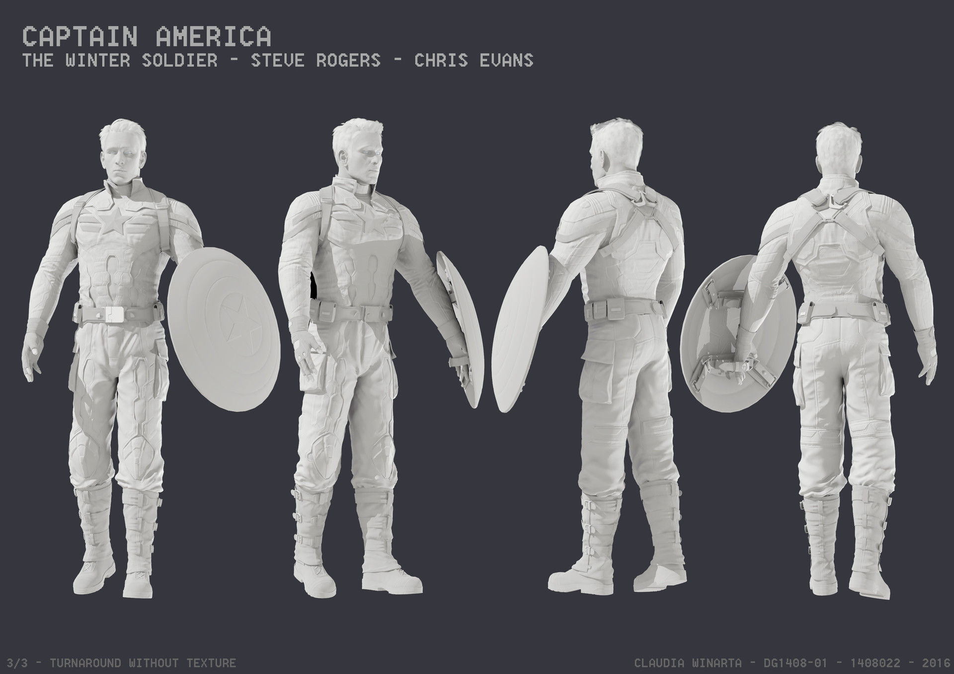 Artstation Captain America The Winter Soldier Claudia Winarta