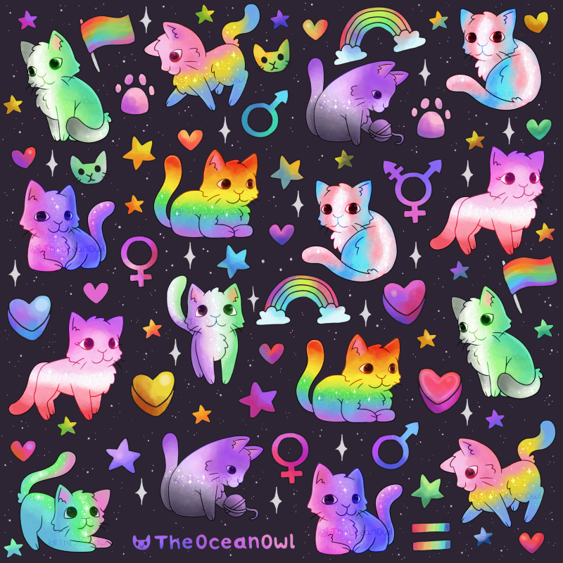 ArtStation Pride Cats