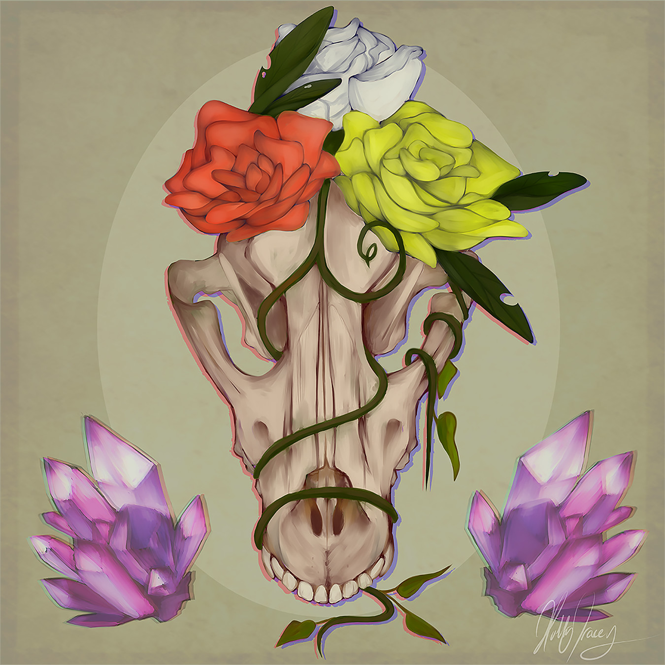 ArtStation Skull Painting