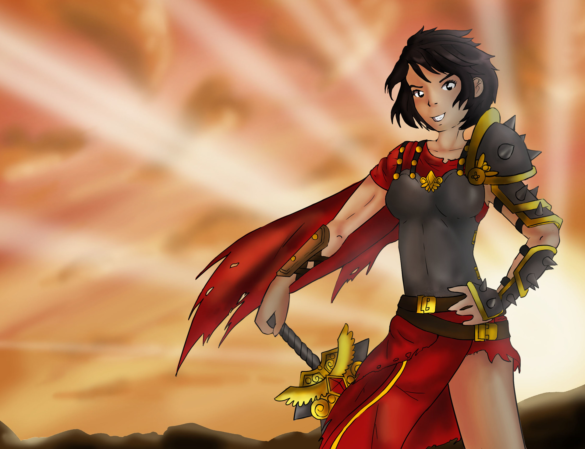 Artstation Smite Bellona Semen Tjumencew