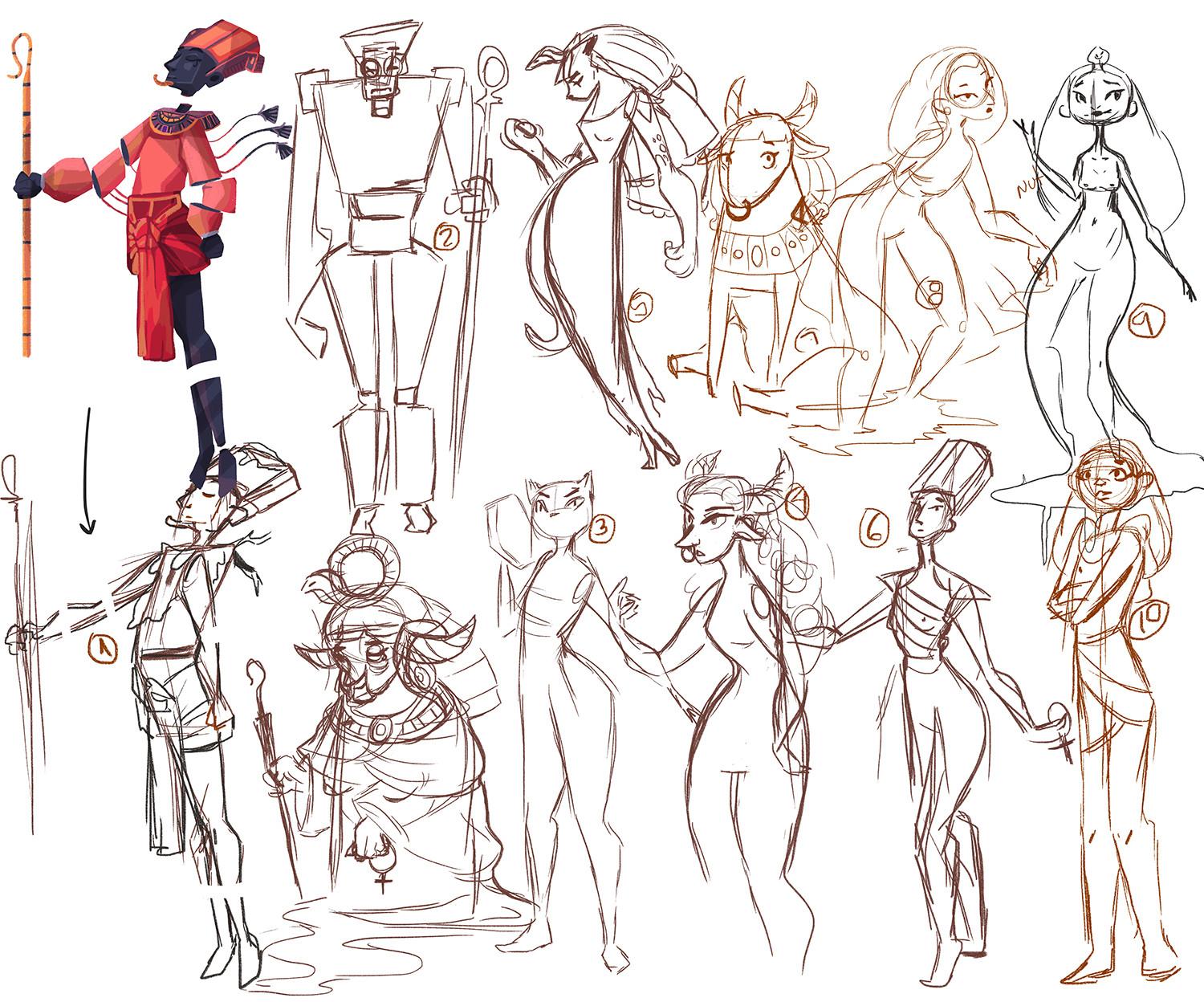 Character sketches 