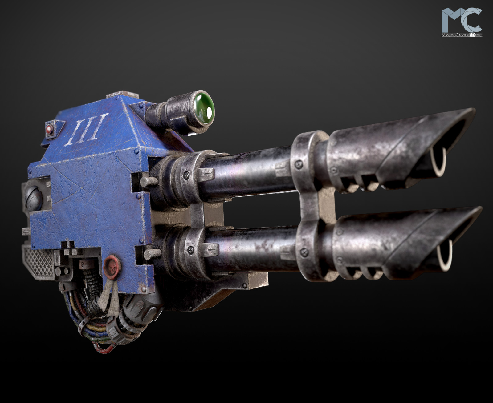Side view (Marmoset Toolbag 3).