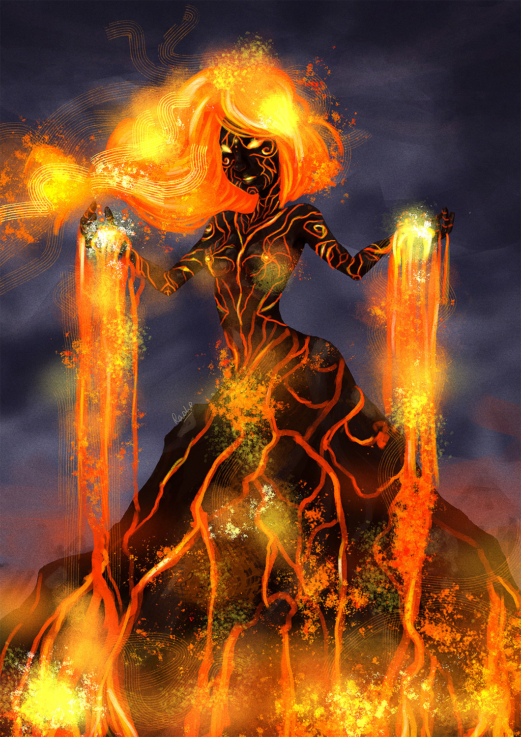 ArtStation - Pele - The Goddess of Fire, Rashi Chandra