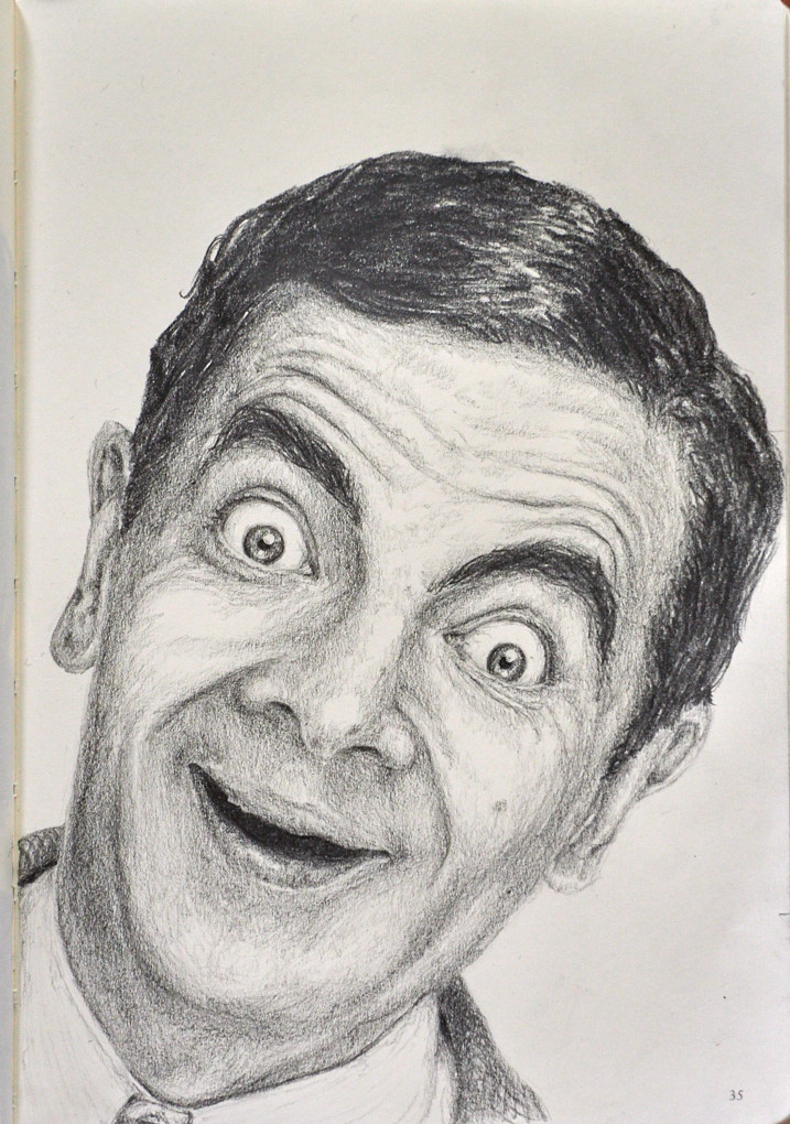 Mr Bean Coloring Page | Easy Drawing Guides