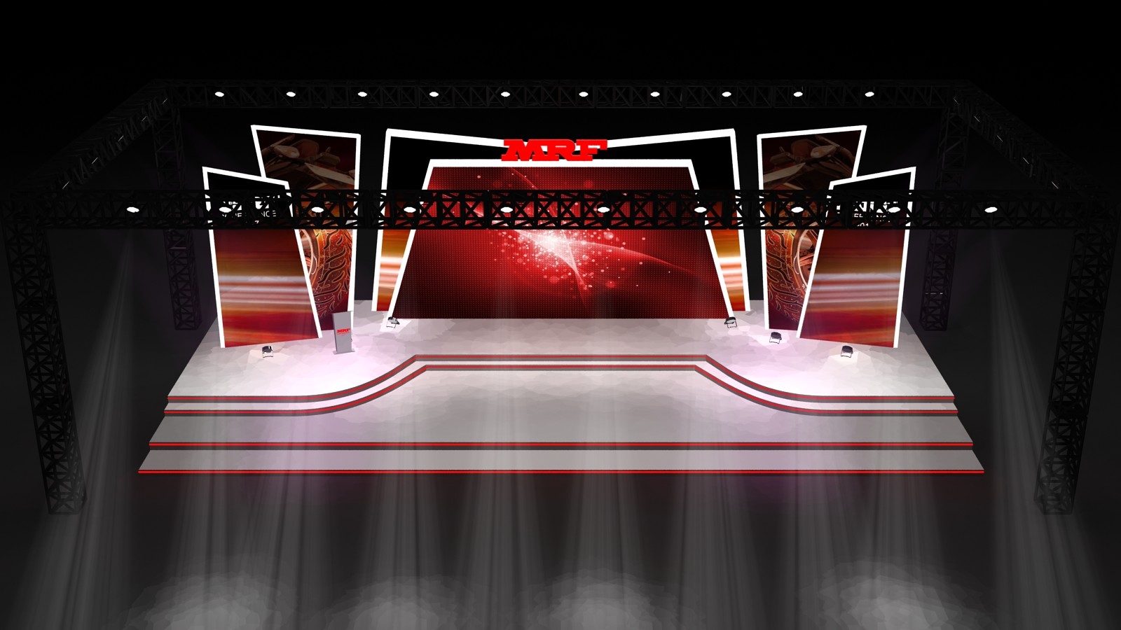 lakshay naveen stage designing for mrf