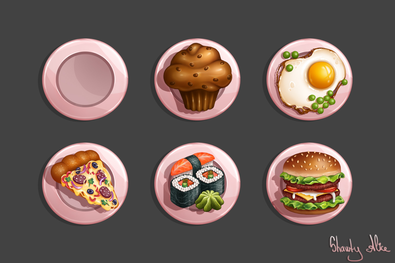 ArtStation - Food Icons