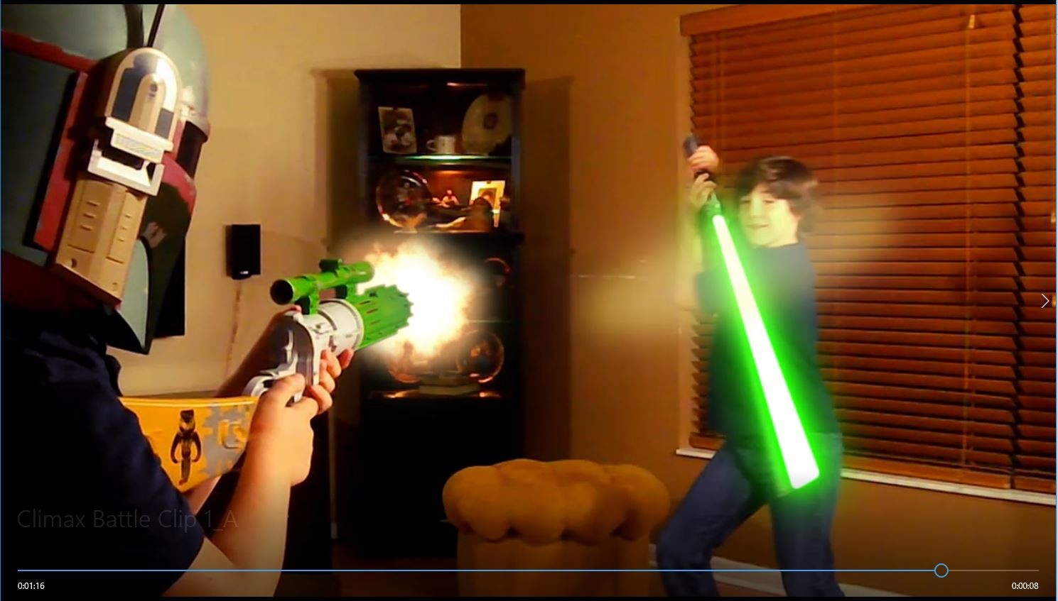 The former Padawan embraces a barrage of blaster fire with the Force guiding his every move.