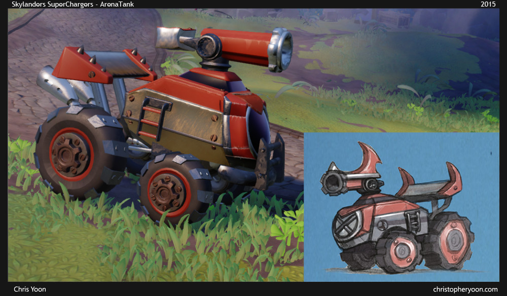Enemy Vehicle type I worked on (with concept)