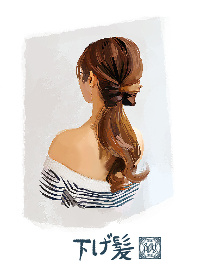 Sev Yuki 下げ髪 Study Video