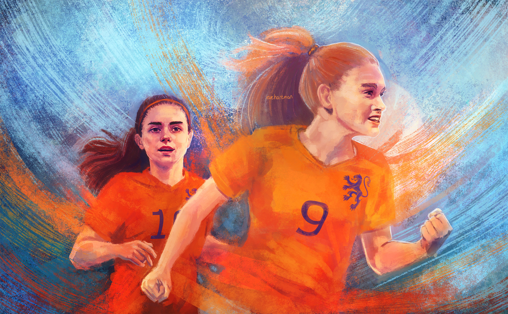 ArtStation - Dutch Women Soccer Team