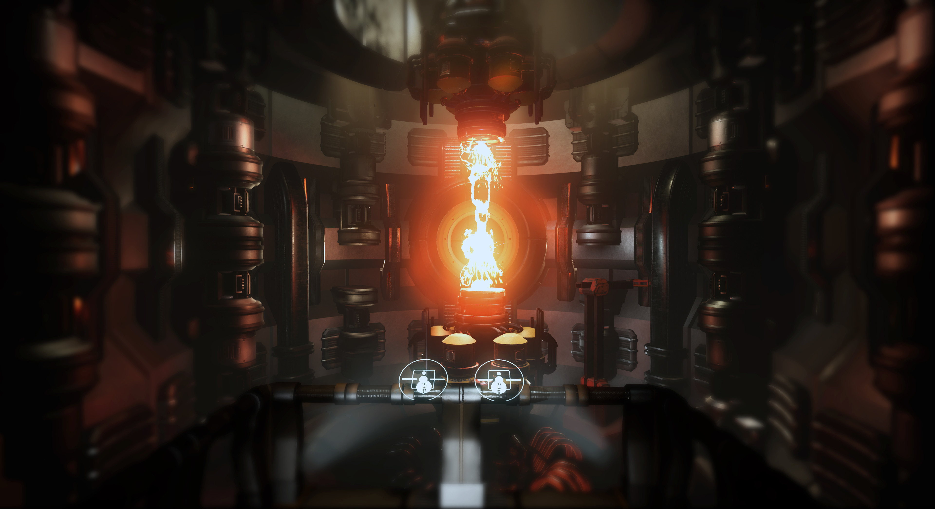 The final area is the main reactor room. In a shout-out to our favorite Halo games, the player must destroy the reactor, causing the destruction of the space station.