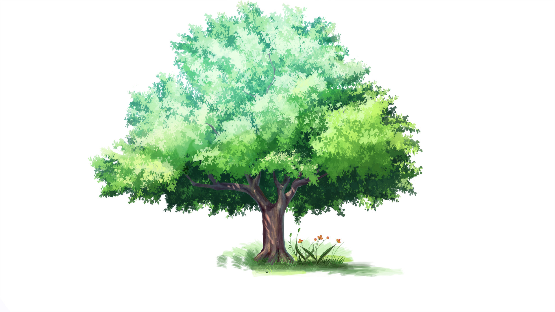 Artstation Anime Trees Project Tue Tue
