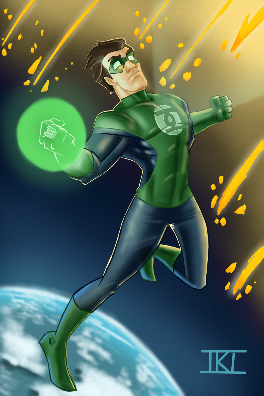 Green Lantern in Procreate