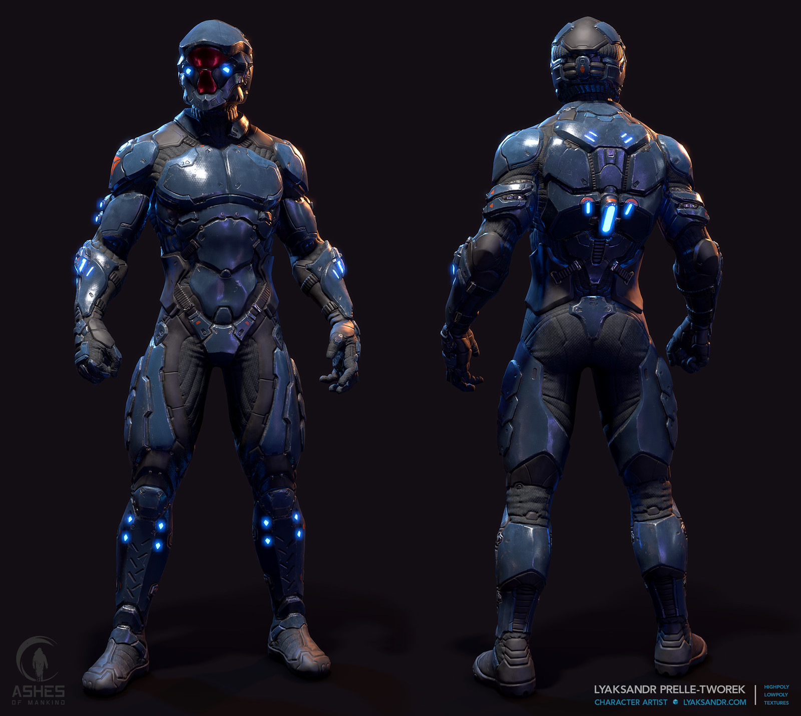 Ashes of Mankind - Eastern Light Armor Lowpoly