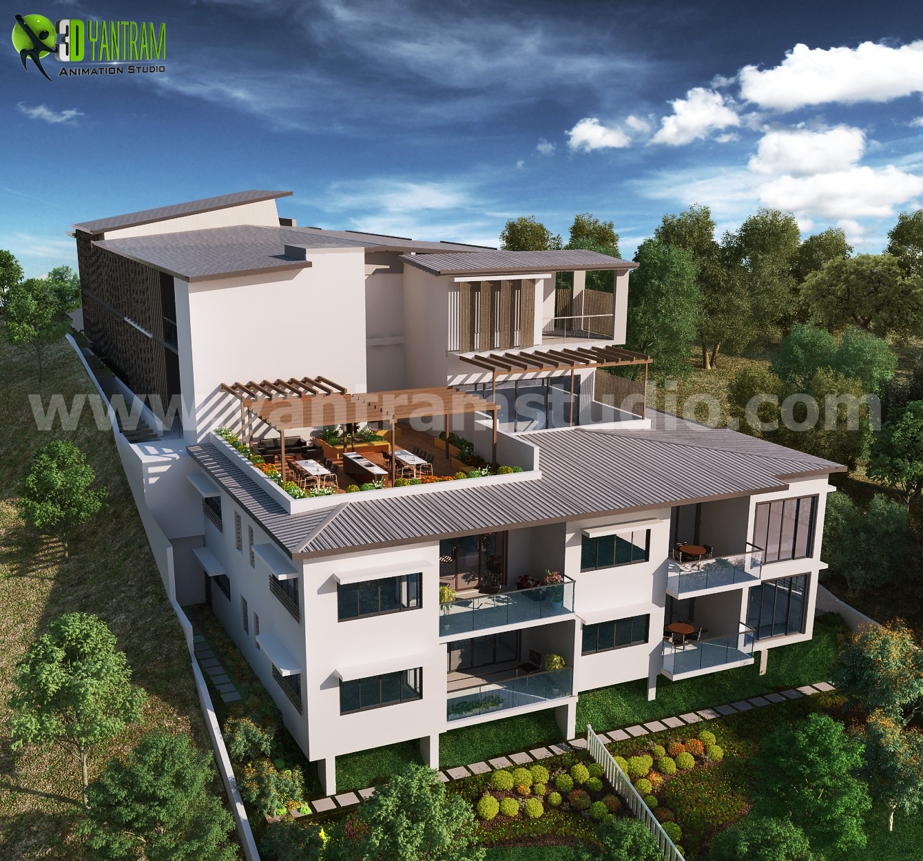 Artstation Up Hill Exterior House Design Ideas By Architectural Rendering Studio London Uk Yantram Architectural Design Studio The ones that have that certain something. up hill exterior house design ideas by