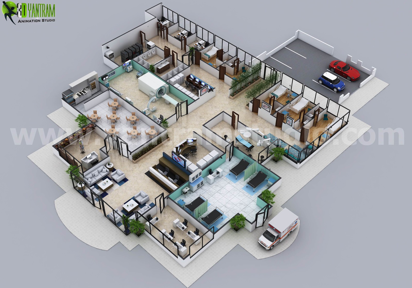 ArtStation - Hospital Floor Plan Concept Design by Architectural 