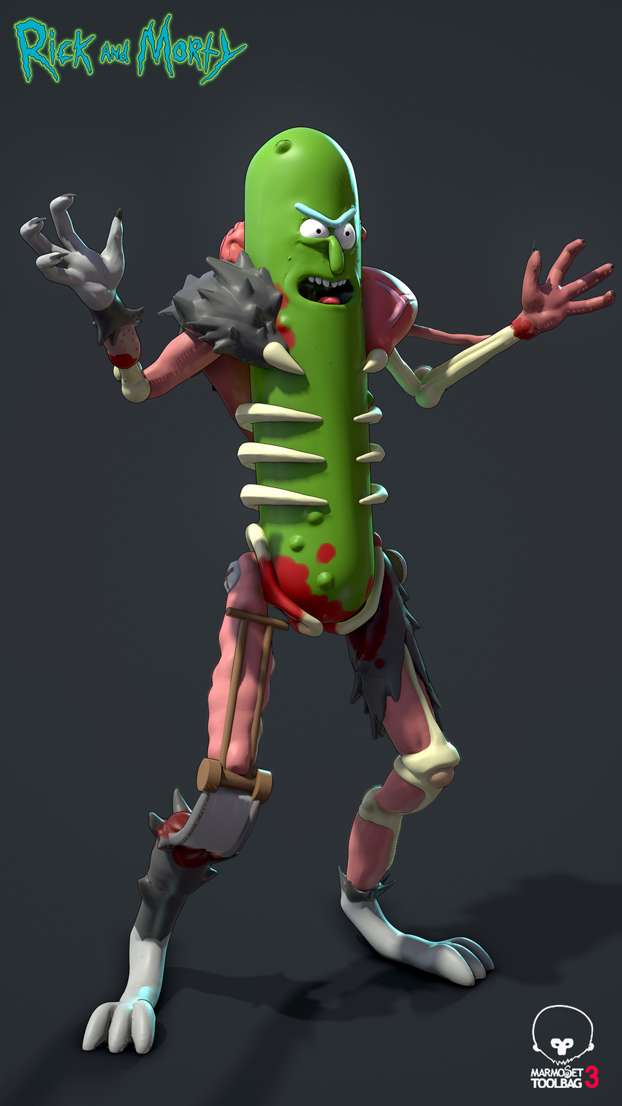 rick and morty pickle rick figure