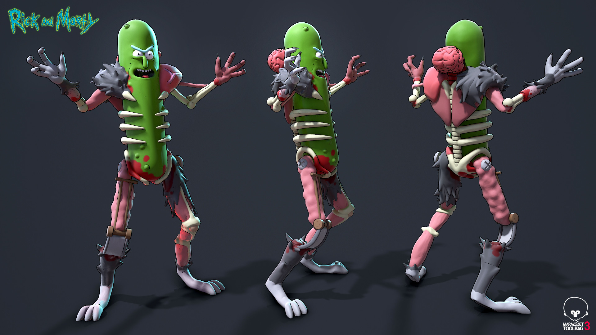 Artstation Pickle Rick Paul Scott