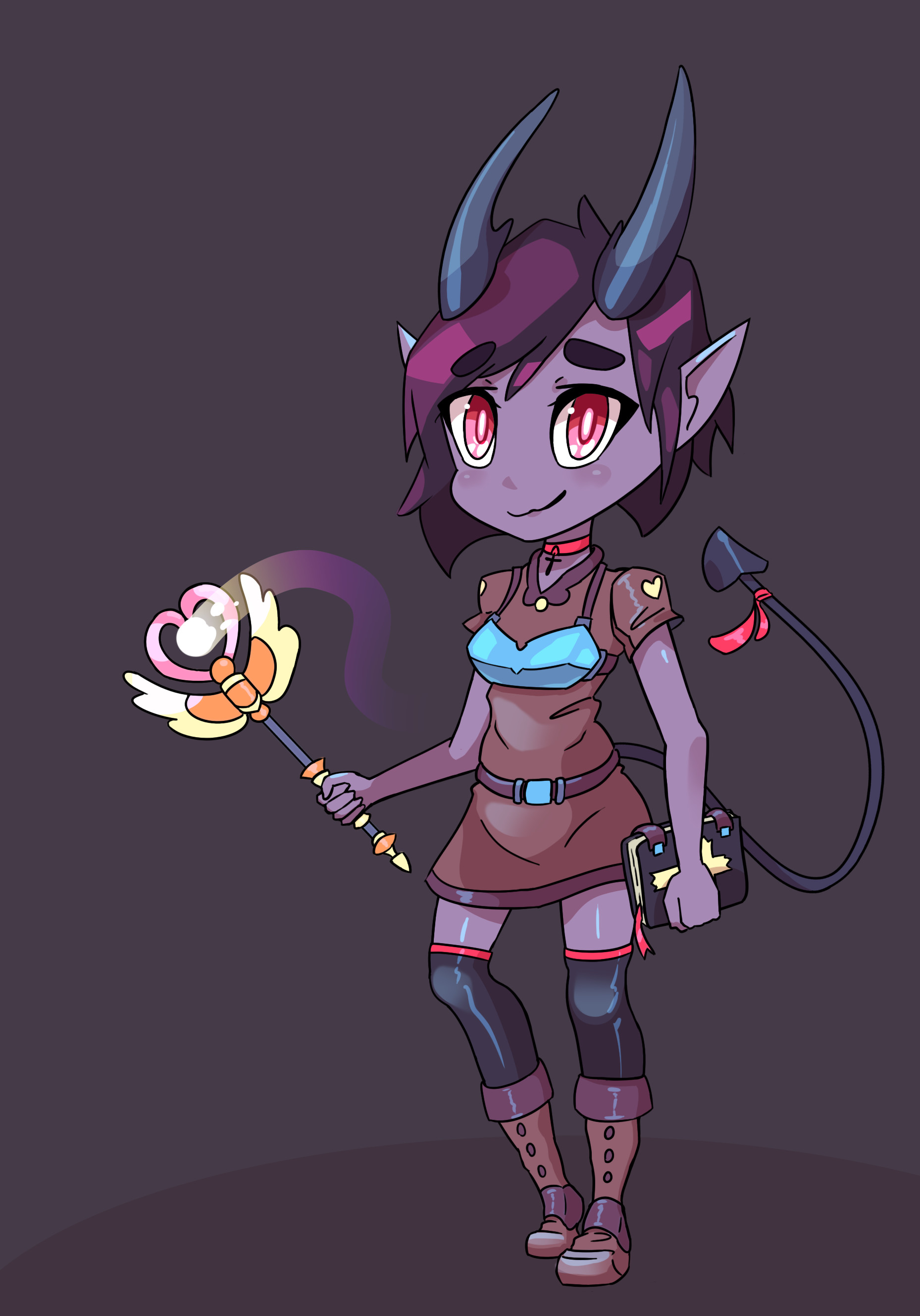 Artstation Demi The Demon Healer Akuma Kira