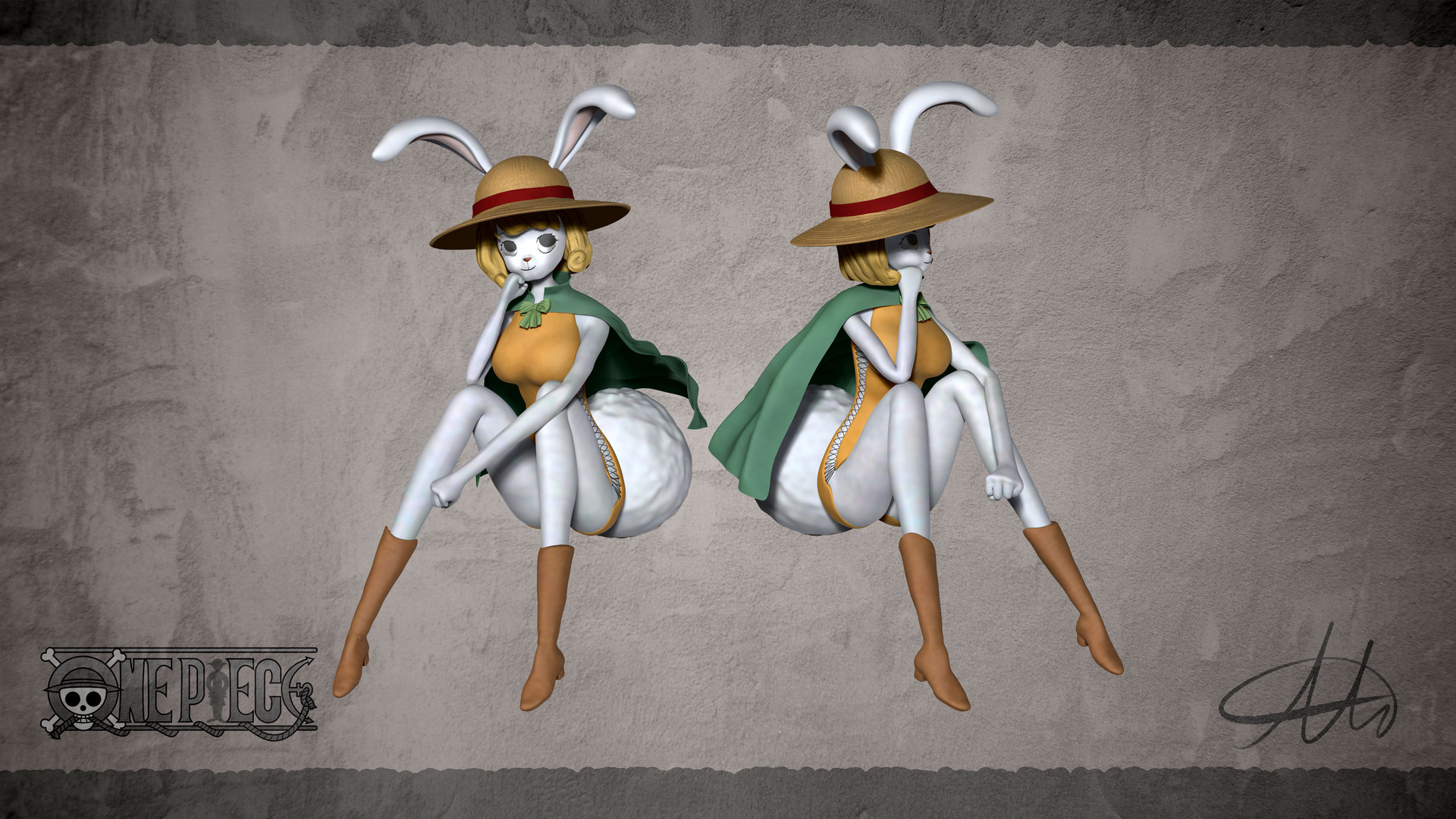 Artstation One Piece Carrot 3d Model Mihail Kostov