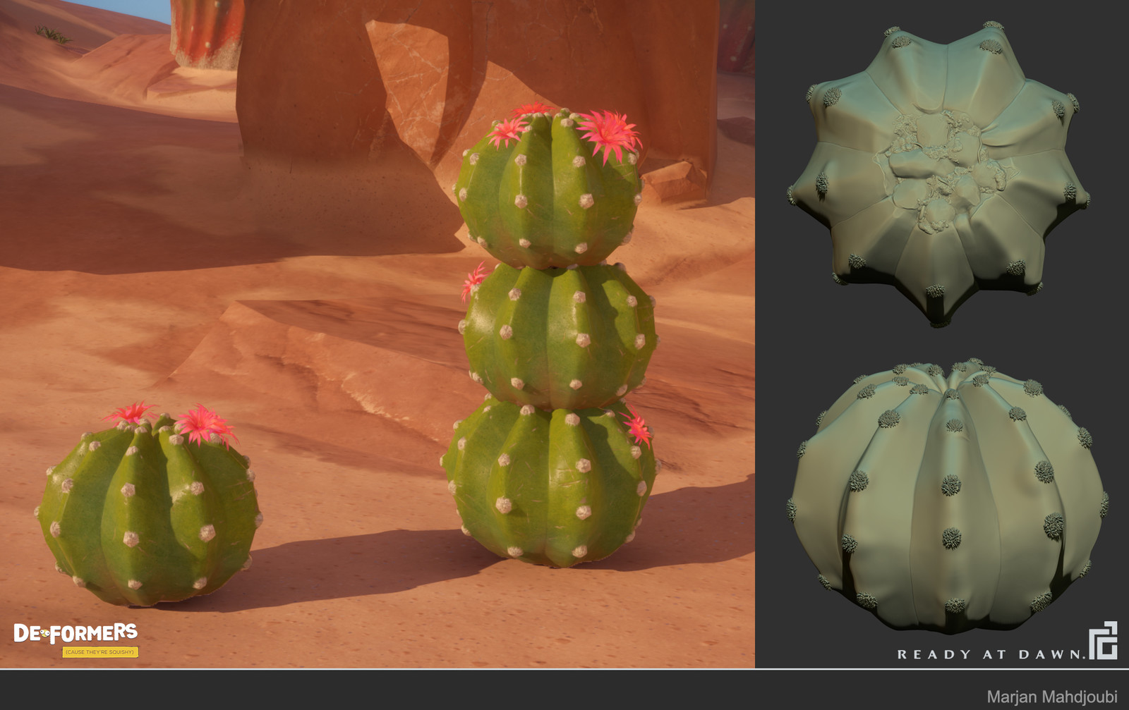 Responsible for Cactus Sculpt and Model. Texture by: Brandi Parish