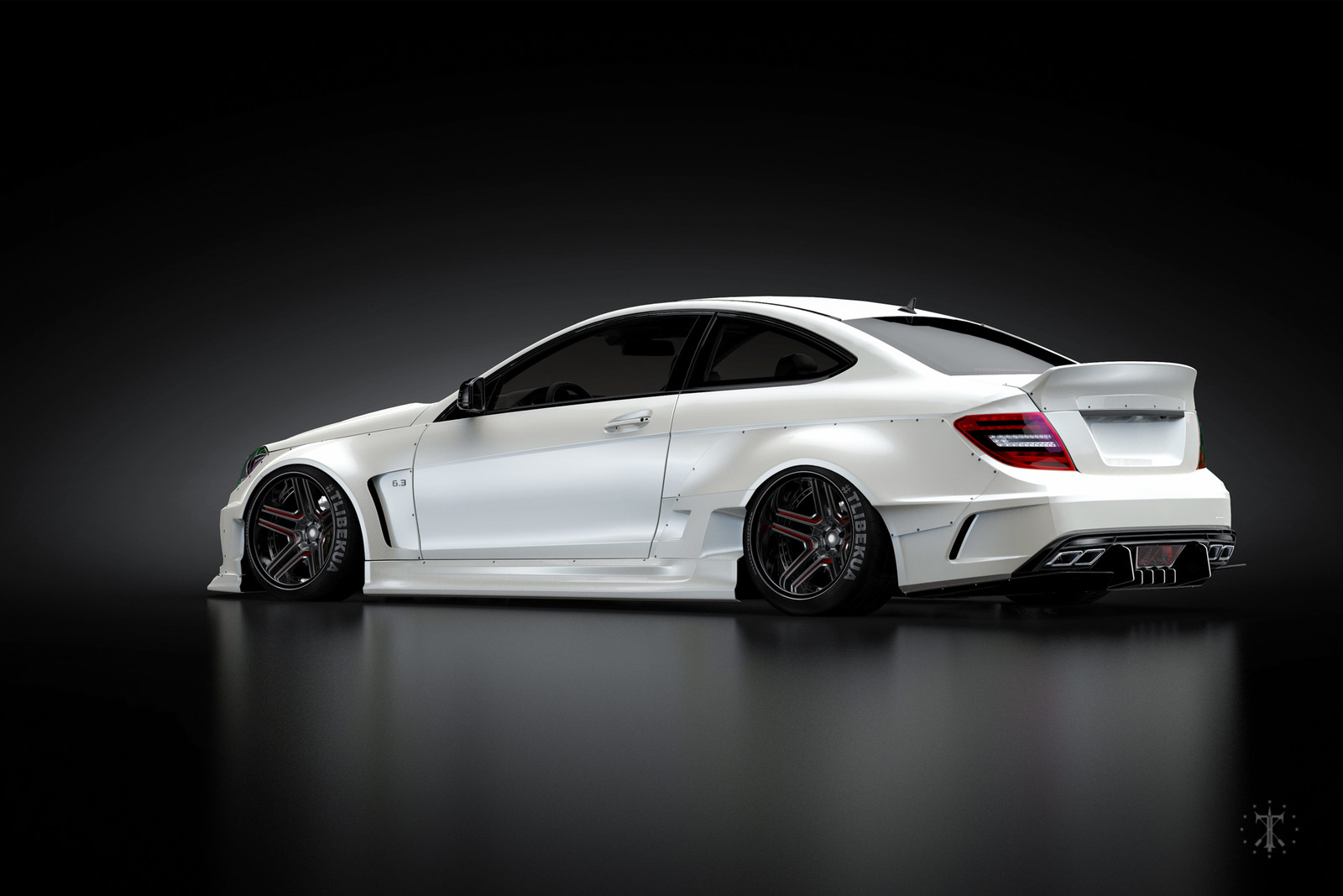 Mercedes Benz c63 AMG черный 1080 HD